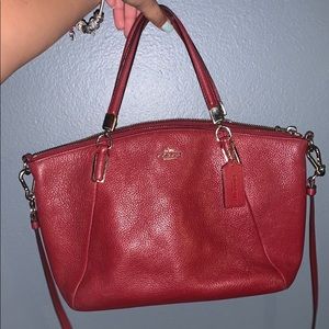 Red coach crossbody